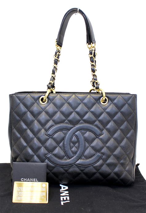 black caviar chanel|Chanel Caviar Grand Shopping Tote .